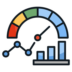 Performance Metrics  Icon Element For Design