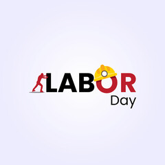 Fototapeta premium Labor Day Background. Working people with tools. stock illustration Labor Day - North American Holiday, Vector, Employment And Labor, Banner - Sign, Web Banner