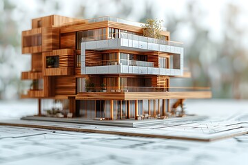  Visualize the silhouette benefits of owning a Residential Building, focusing on architectural design and market value in real estate