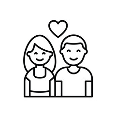 Couple vector icon