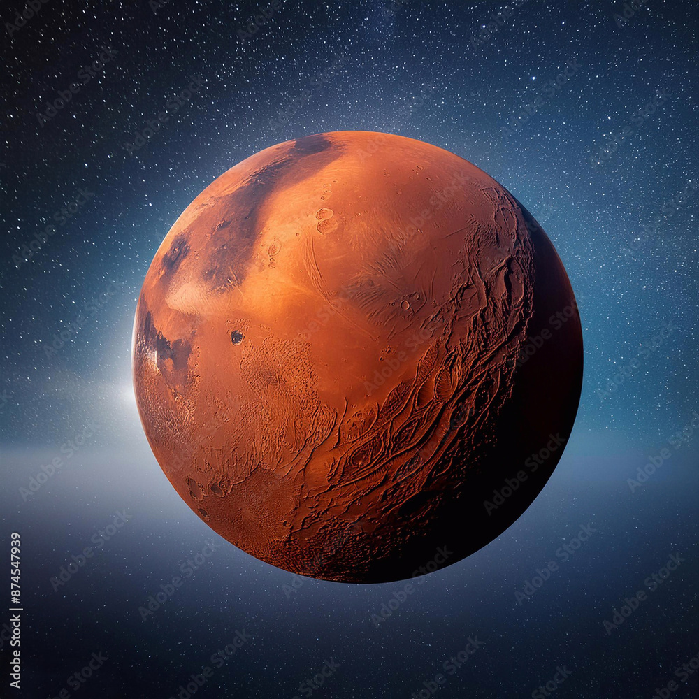 Poster planet in outer space,ai