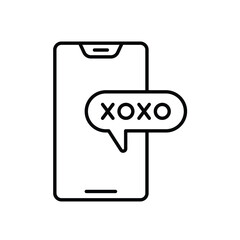 Xoxo vector icon