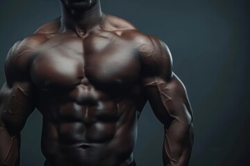 A bodybuilding regimen showcasing targeted workouts and nutrition plans designed to build muscle mass, strength, and aesthetic physique with copy space