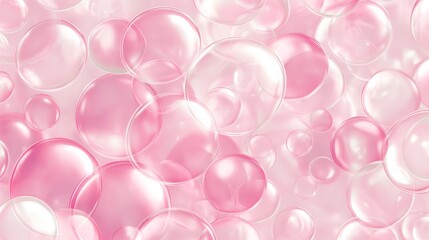 pink bubbles background