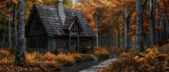 A conceptual autumn travel package includes stays in enchanted cottages surrounded by elemental wonders