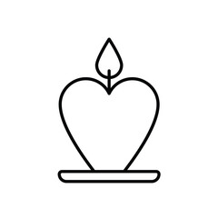 Candle vector icon
