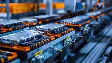  Production assembly line of electric