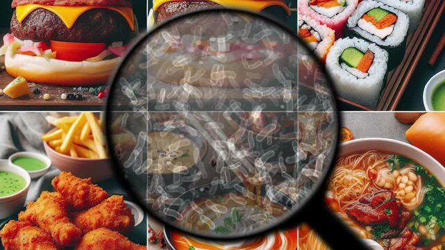 Searching for bacteria in various food