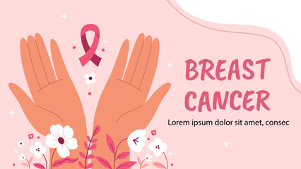 Flat breast cancer awareness month youtube thumbnail