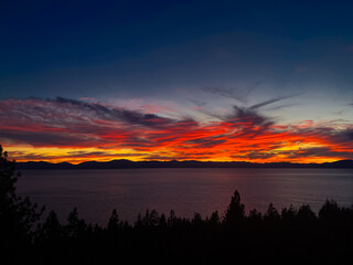 Shilouette Fire Sunset