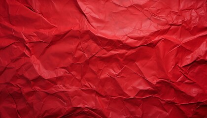 red crumpled paper