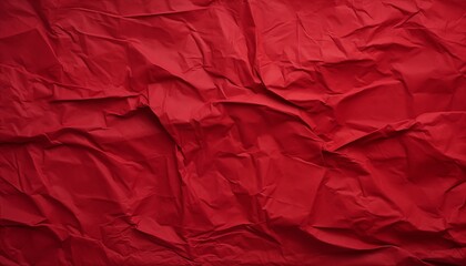 red crumpled paper