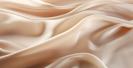 Obraz premium Gently beige and pink silk. or use as an illustration or background in a design.