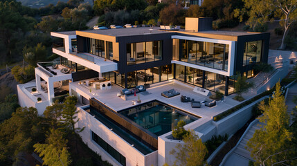 Fototapeta premium Modern luxury mansion