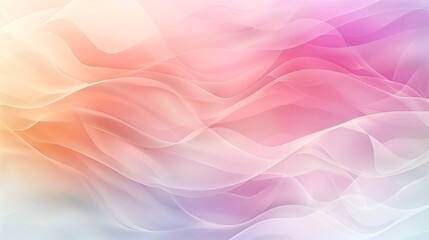 Obraz premium Subtle abstract background with soft pastel waves. Gradient colors. For designing apps or products.