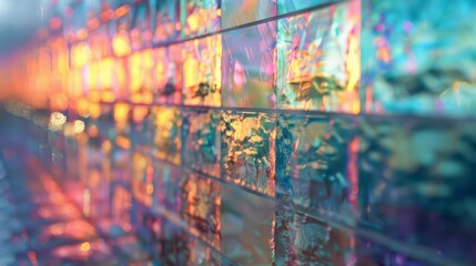 A high-definition image of a glass tile