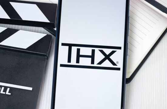 New York, USA - 30 June 2024: THX Logo or Icon on Phone Screen