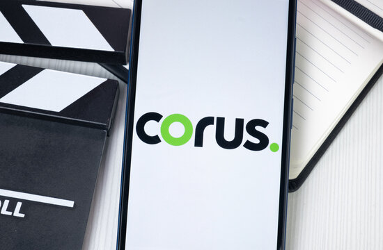 New York, USA - 30 June 2024: corus Logo or Icon on Phone Screen