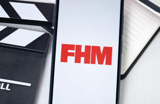 New York, USA - 30 June 2024: FHM Logo or Icon on Phone Screen