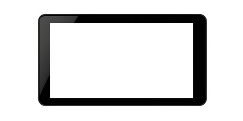 Blank or empty screen tablet frame. Mock up or Layout of a universal set of devices. UI, UX for infographics or presentations. Transparent png.