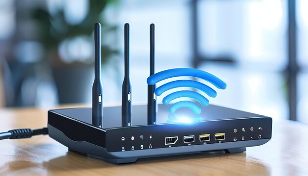 Connecting ethernet cable to wireless router for internet access from service provider network