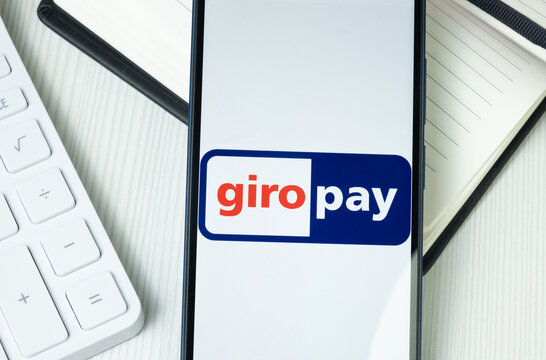 New York, USA - 30 June 2024: Giropay Logo or Icon on Phone Screen