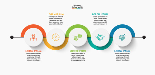 Business infographic design background template