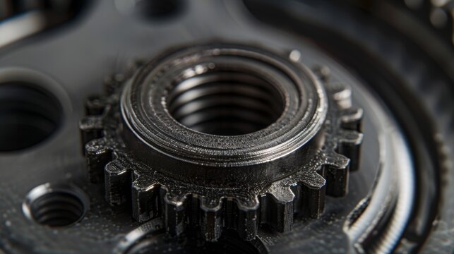 A closeup of the clutch release bearing a vital component in the clutch system that allows for smooth engagement and disengagement of the clutch enabling seamless gear changes in a