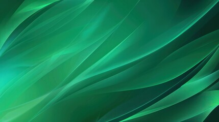 Obraz premium Abstract wave line green background
