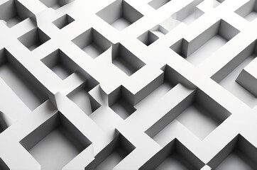 Abstract White Geometric Pattern