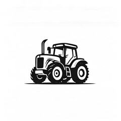 Obraz premium Tractor logo icon on white background, Generative AI