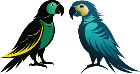 Parrot vector silhouette