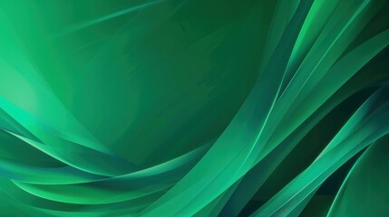 Obraz premium Abstract wave line green background