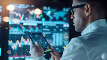 Venture capitalist analyzing deposit return dynamics in emerging markets