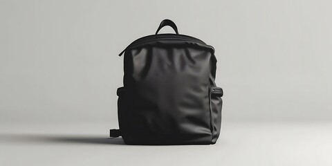 Black Backpack 3D Rendering