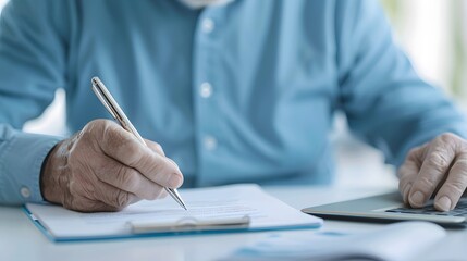 Social worker assisting clients with financial planning to address rising living costs