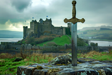 Excalibur, Sword in the stone