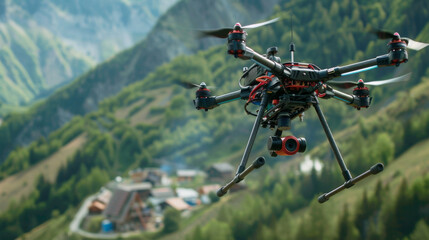 Drone used for entertainment, including aerial video and still photography for recreational purposes and drone racing competitions