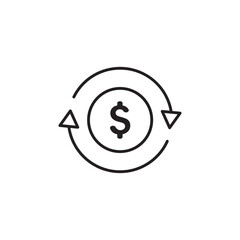 Obraz premium finance and money outline line black icons 14