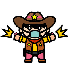 the cowboy girl was shockedv