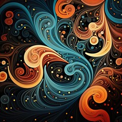 Fototapeta premium abstract background with swirls