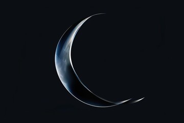 moon night crescent sky dark space nature lunar black moonlight universe celestial background