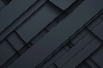 Fototapeta premium Black background with diagonal lines and shadows, vector illustration of abstract geometric shapes
