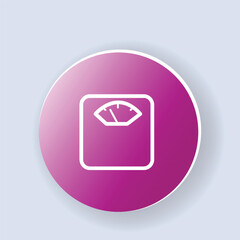 Obraz premium Waight loss medical healthcare icon Neomorphism style