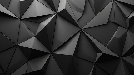 Abstract Black Geometric Pattern