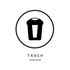 Logo vector design for business. Trash logos.