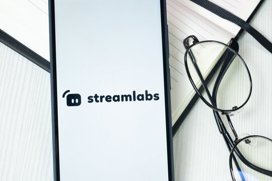New York, USA - 30 June 2024: streamlabs Logo or Icon on Phone Screen