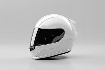 helmet protect motorcycle white sport equipment racing safety safe object black bike transportation...