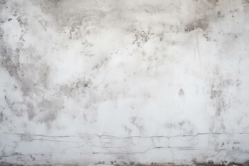 Obraz premium High-resolution image of a weathered white concrete wall with cracks and stains