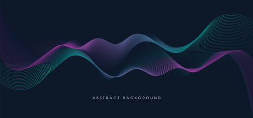 The Abstract background with the colorful color and digital technology design